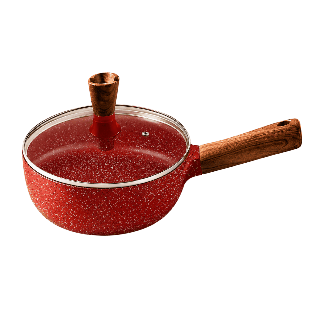 Tava Donnor Qapaqli 24 sm Qranit 4mm Red